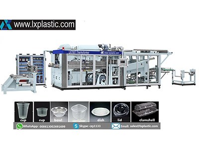   Full servo Tilt-mold thermoforming machine for cup ,container,bowl